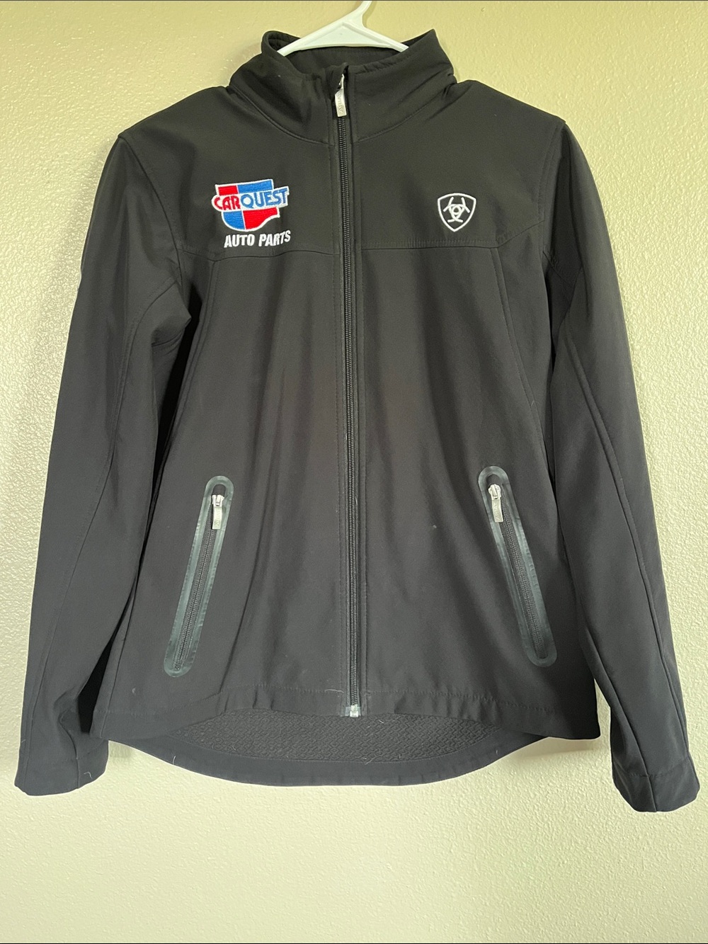 Ariat Black Softshell Jacket with CarQuest Logo